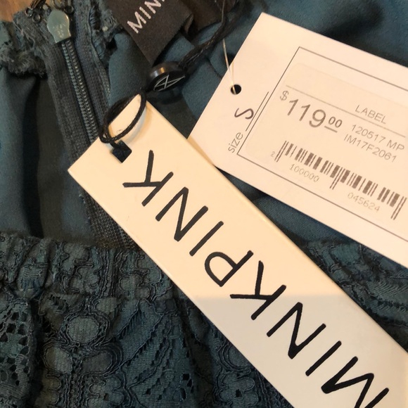 NWT MINKPINK teal tainted love lace dress - Picture 6 of 8